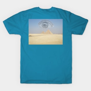 Mystic Eye over Egypt Pyramides T-Shirt